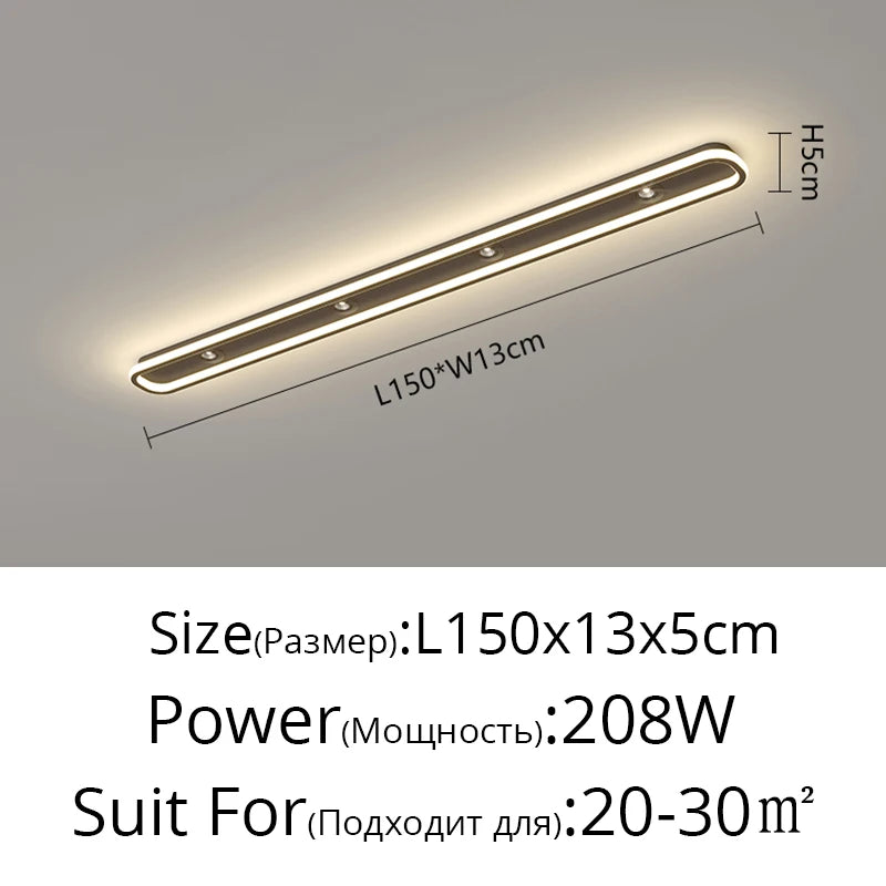 Minimalist LED long Ceiling Light spot lamp Bedroom Cloakroom Ceiling Lamp for Entrance Foyer Ultra-thin Corridor Balcony lamp