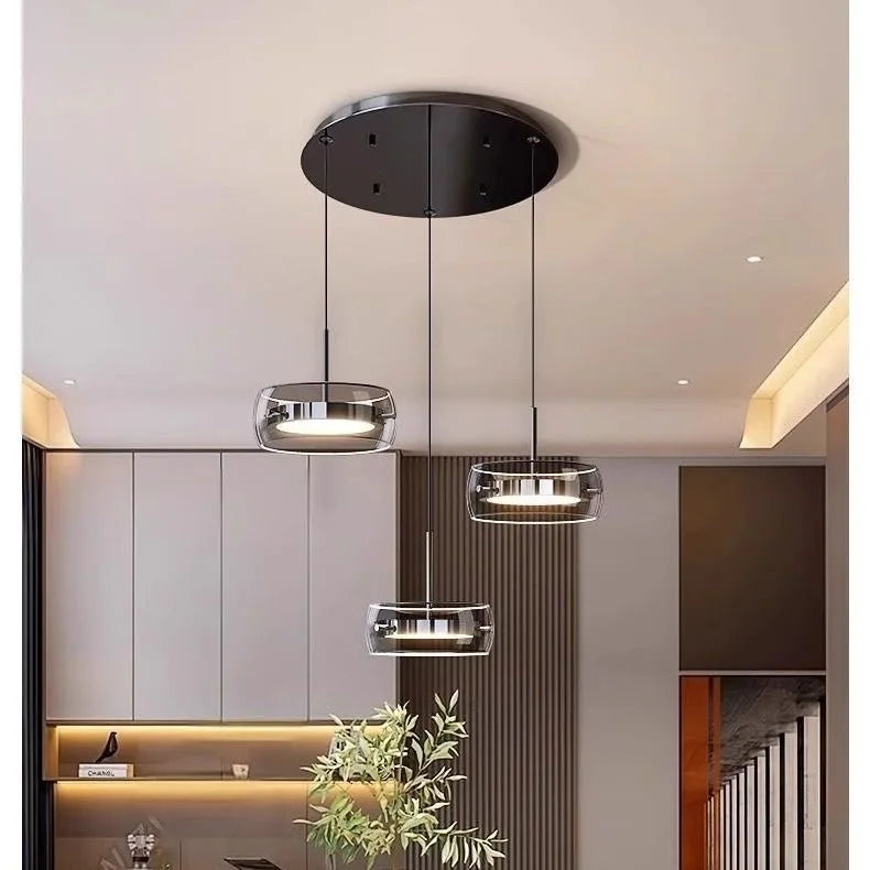 Modern Minimalist Style LED Hanging Chandelier Pendant Light Fixture