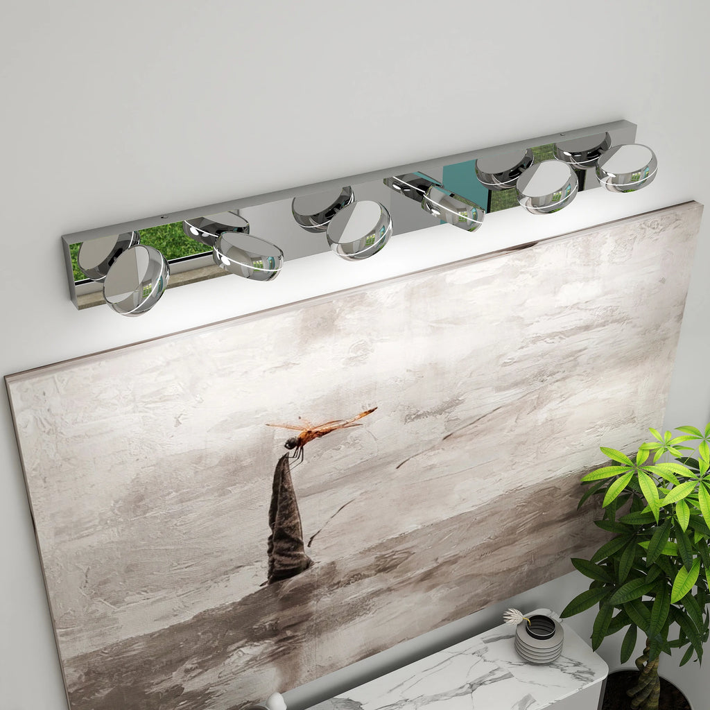 Modern Bathroom Vanity Light Fixture LED Wall Sconce Dimmable 3-6 Light