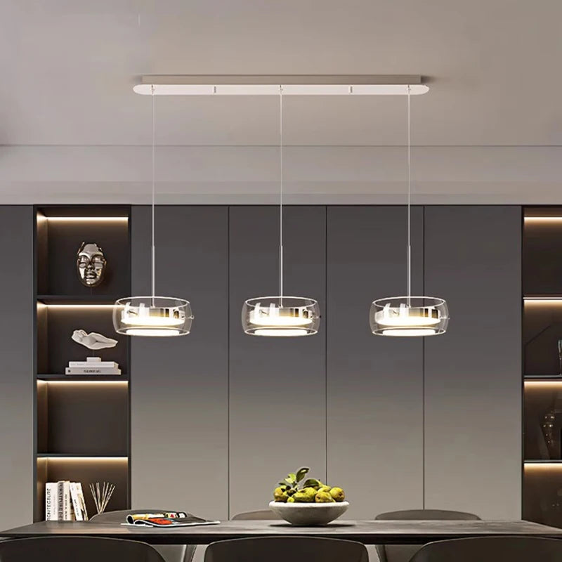 Modern Minimalist Style LED Hanging Chandelier Pendant Light Fixture