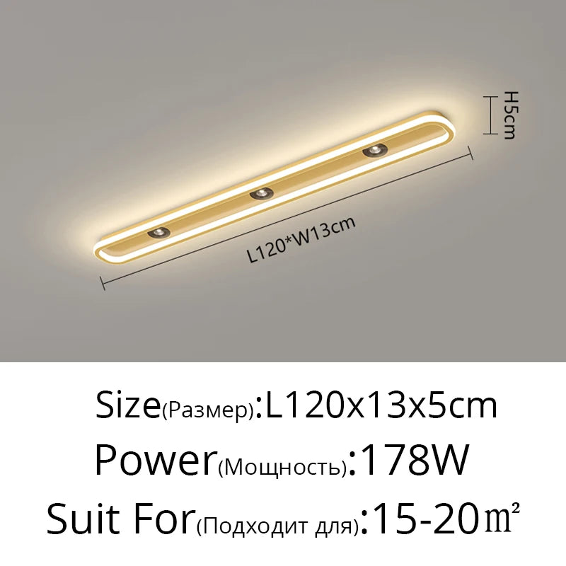 Minimalist LED long Ceiling Light spot lamp Bedroom Cloakroom Ceiling Lamp for Entrance Foyer Ultra-thin Corridor Balcony lamp