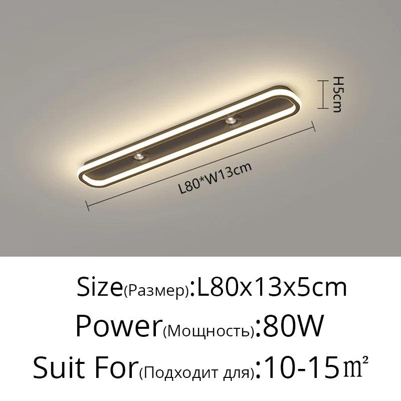 Minimalist LED long Ceiling Light spot lamp Bedroom Cloakroom Ceiling Lamp for Entrance Foyer Ultra-thin Corridor Balcony lamp