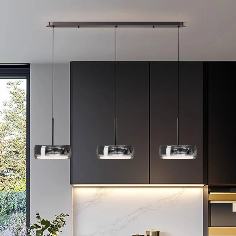 Modern Minimalist Style LED Hanging Chandelier Pendant Light Fixture
