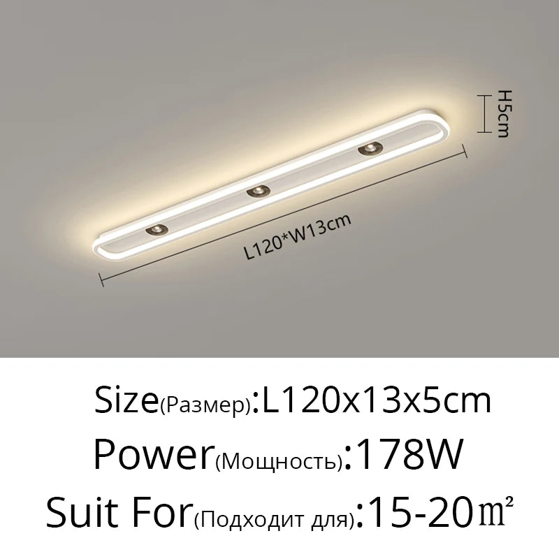 Minimalist LED long Ceiling Light spot lamp Bedroom Cloakroom Ceiling Lamp for Entrance Foyer Ultra-thin Corridor Balcony lamp