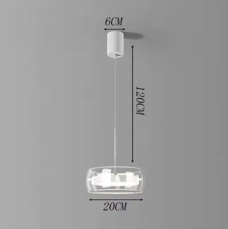 Modern Minimalist Style LED Hanging Chandelier Pendant Light Fixture