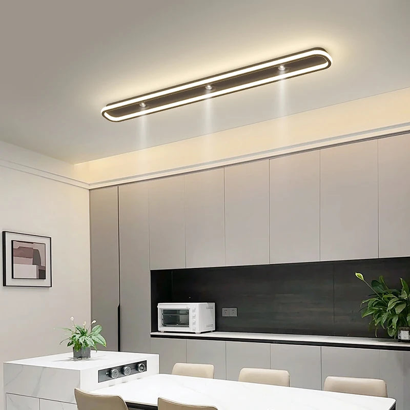 Minimalist LED long Ceiling Light spot lamp Bedroom Cloakroom Ceiling Lamp for Entrance Foyer Ultra-thin Corridor Balcony lamp