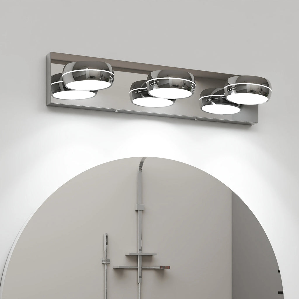 Modern Bathroom Vanity Light Fixture LED Wall Sconce Dimmable 3-6 Light