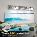 Modern Bathroom Vanity Light Fixture LED Wall Sconce Dimmable 3-6 Light
