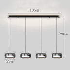 Modern Minimalist Style LED Hanging Chandelier Pendant Light Fixture