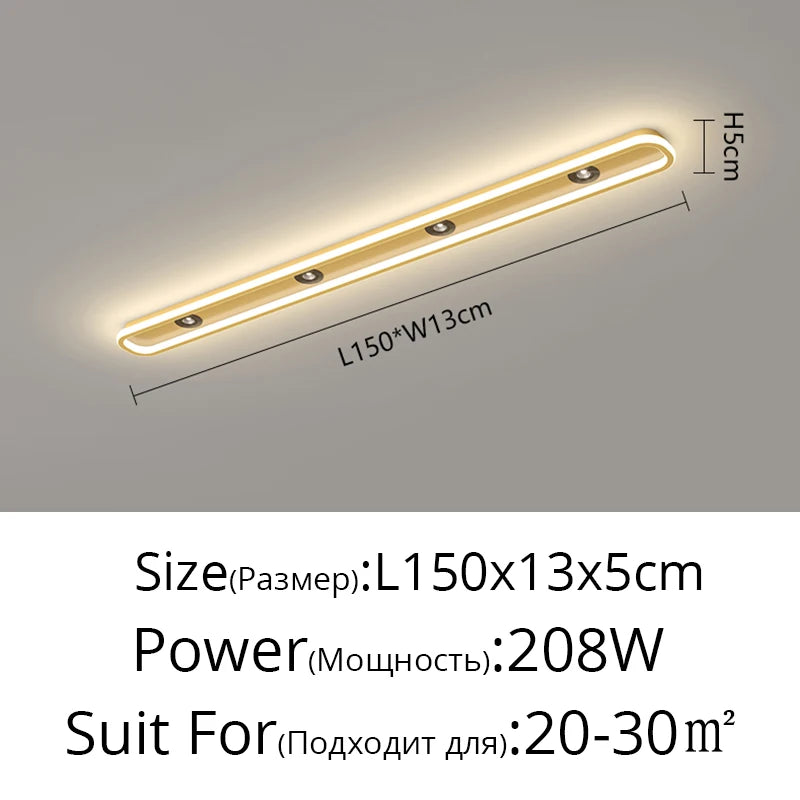 Minimalist LED long Ceiling Light spot lamp Bedroom Cloakroom Ceiling Lamp for Entrance Foyer Ultra-thin Corridor Balcony lamp