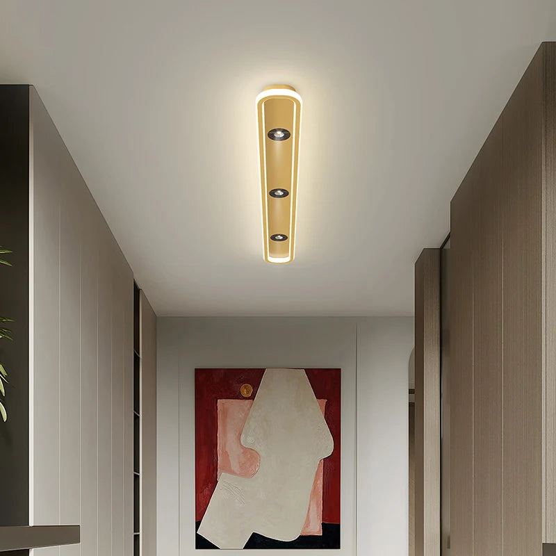 Minimalist LED long Ceiling Light spot lamp Bedroom Cloakroom Ceiling Lamp for Entrance Foyer Ultra-thin Corridor Balcony lamp
